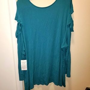 Flutter Shark bite long sleeve tunic